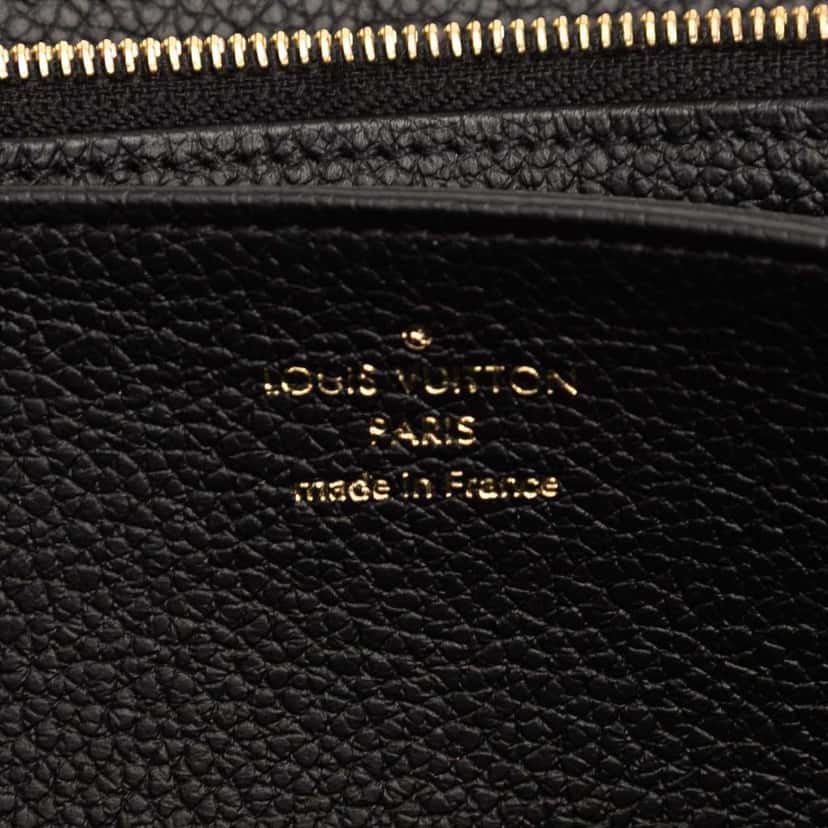 Louis Vuitton Monogram Empreinte Giant Bicolor Zippy Long Wallet Black Leather Good condition - Box View