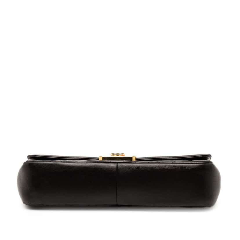 Chanel Large Lambskin Chic With Me Flap Black Leather Very good condition - Inside View