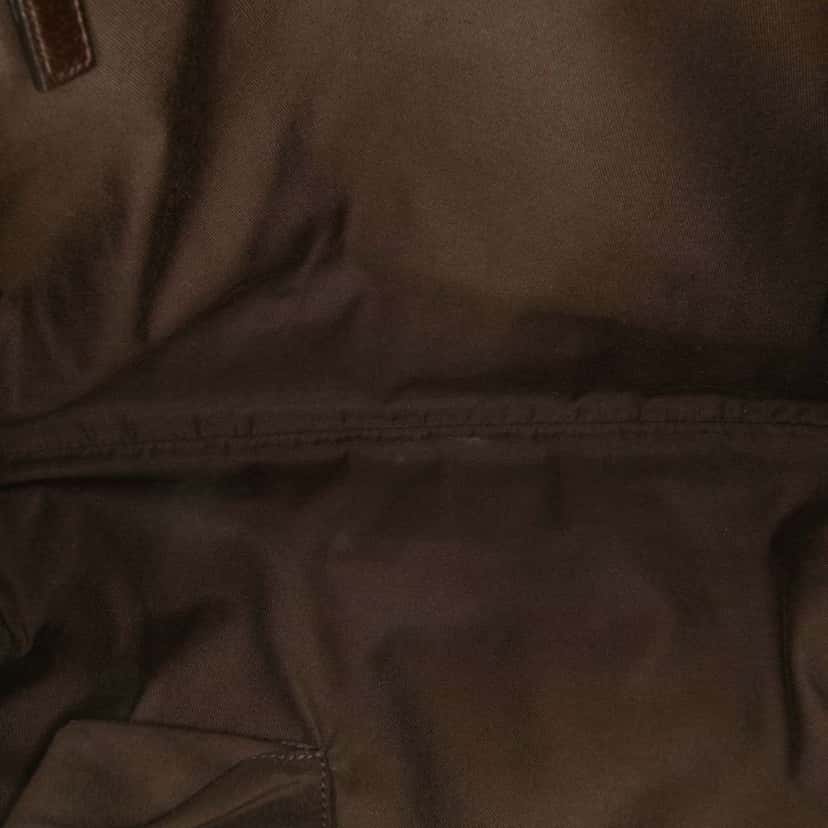 Gucci GG Canvas Web Half Moon Crossbody Brown Canvas Good condition - Model View