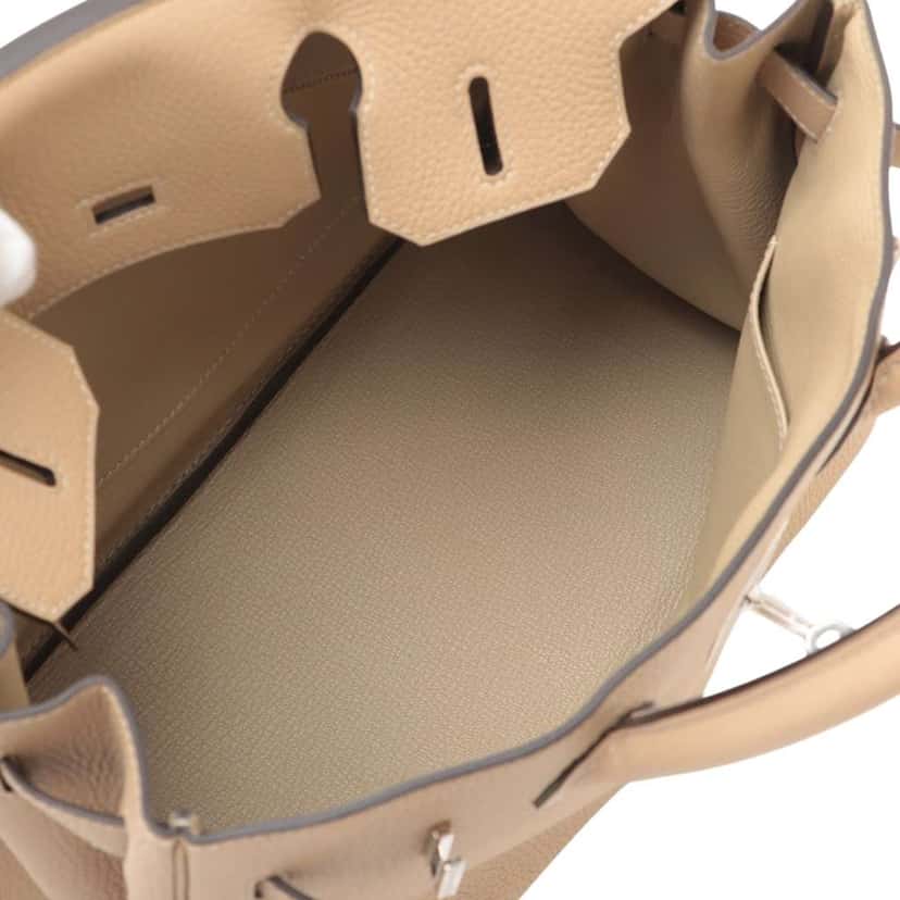 Hermès Clemence Birkin Retourne 30 Brown Leather Very good condition - Inside View