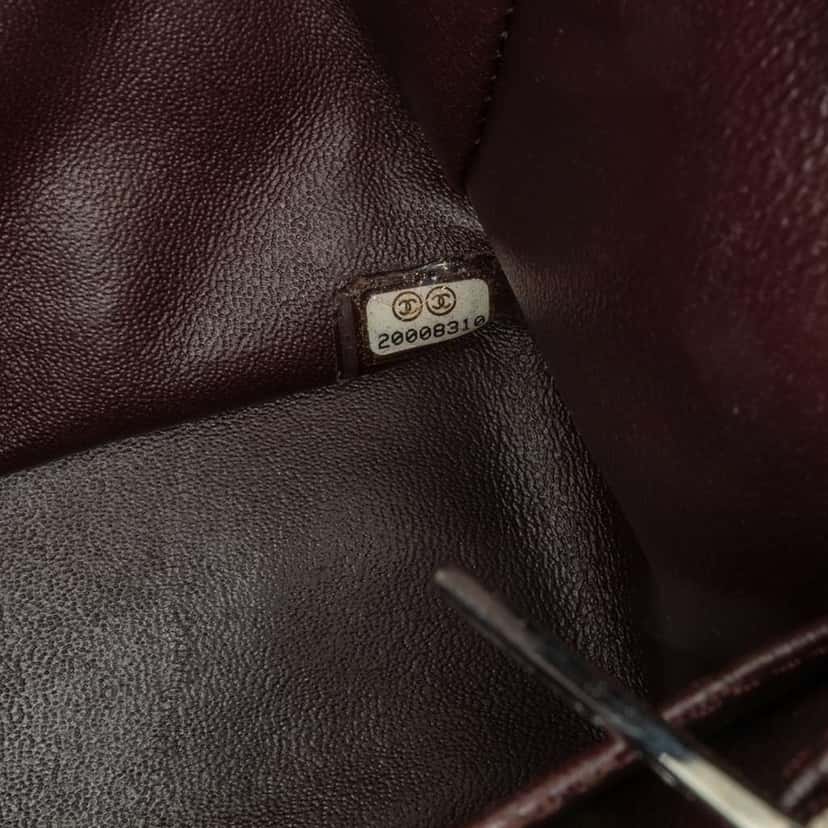 Chanel Mini Square Classic Caviar Single Flap Brown Leather Good condition - Box View