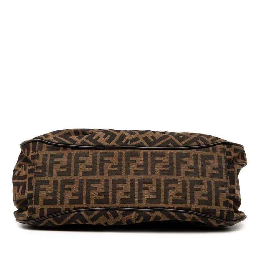 Fendi Medium Zucca Canvas Chef Shoulder Bag Brown Canvas Good condition - Inside View