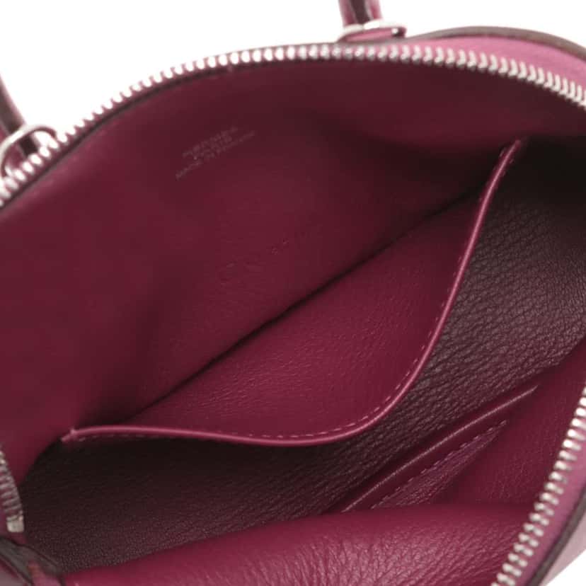 Hermès Micro Mini Evercolor Bolide 1923 Purple Leather Good condition - Model View