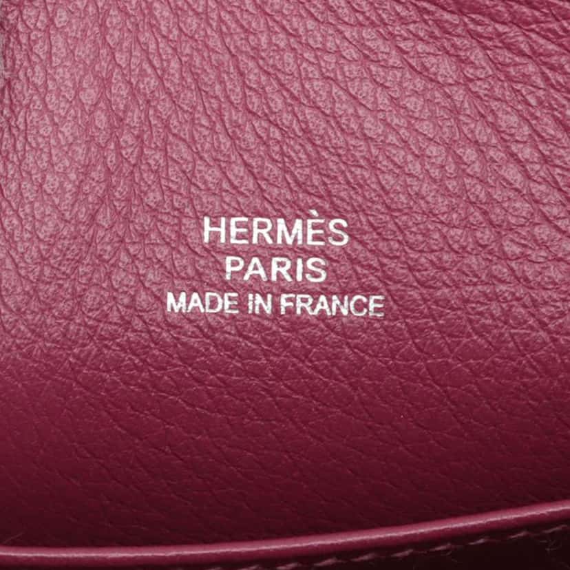 Hermès Micro Mini Evercolor Bolide 1923 Purple Leather Good condition - Box View