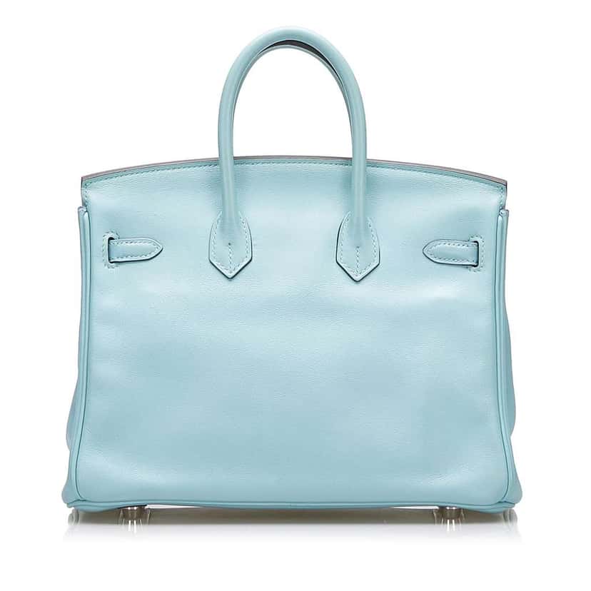 Hermès Clemence Birkin 30 Blue Leather Good condition - Inside View