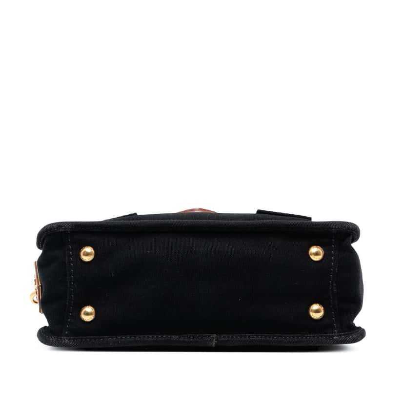 Prada Canvas Canapa Pattina Satchel Black Canvas Good condition - Inside View
