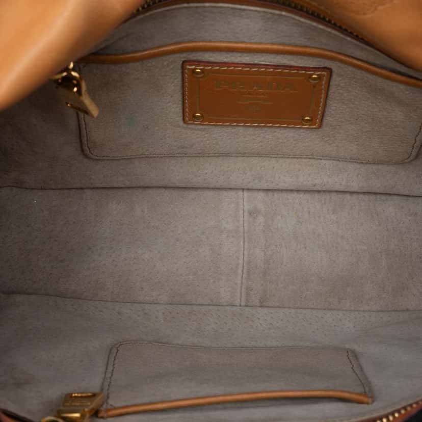 Prada Canvas Canapa Pattina Satchel Black Canvas Good condition - Model View