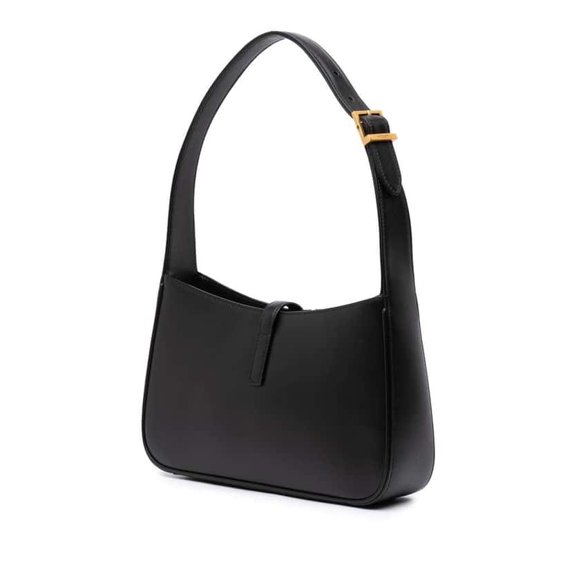 Saint Laurent Smooth Calfskin Le 5 a 7 Hobo Black Leather Good condition - Back View