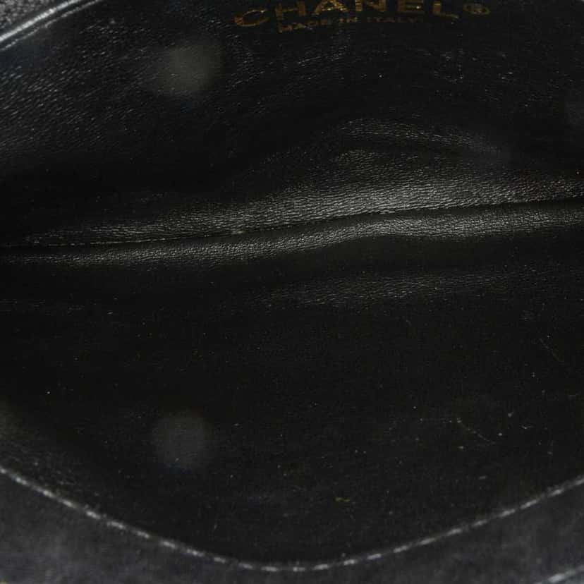 Chanel Medium CC Chevron Lambskin Trendy Flap Black Leather Good condition - Box View