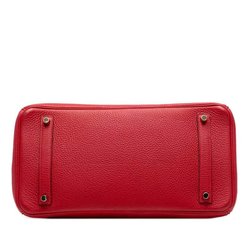 Hermès Togo Birkin Retourne 35 Red Leather Good condition - Inside View