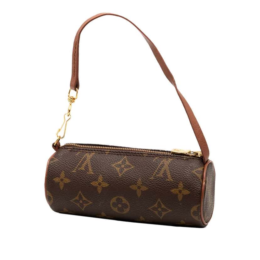 Louis Vuitton Monogram Papillon Pochette Brown Good condition - Back View