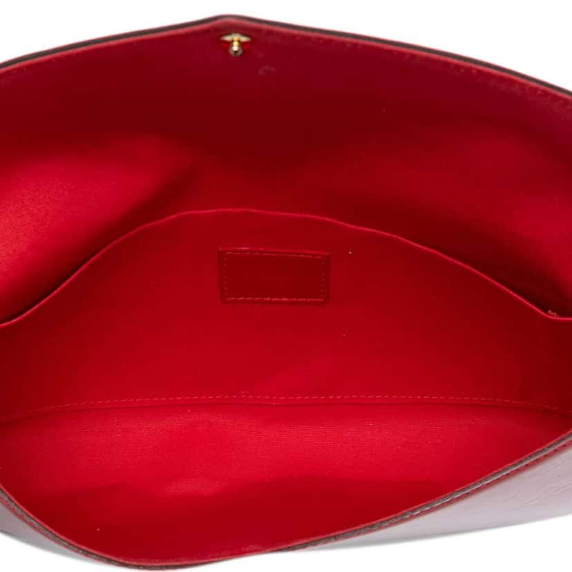 Louis Vuitton Monogram Vernis Pochette Felicie Red Leather Good condition - Model View