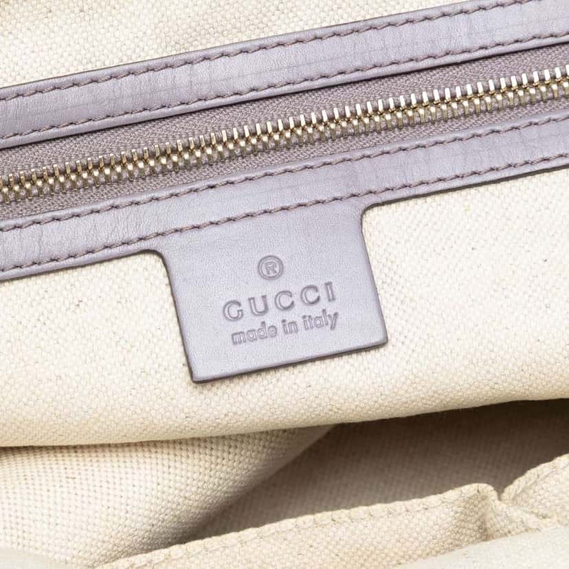 Gucci GG Canvas Heart Bit Satchel Brown Canvas Good condition - Box View