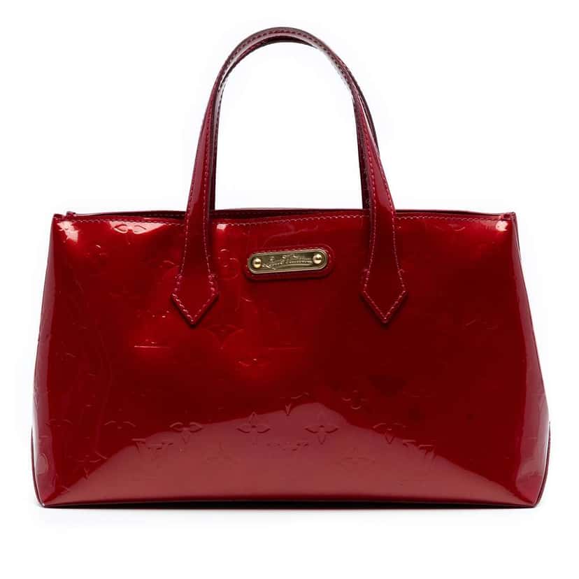 Louis Vuitton Monogram Vernis Wilshire PM Red Leather Good condition - Front View