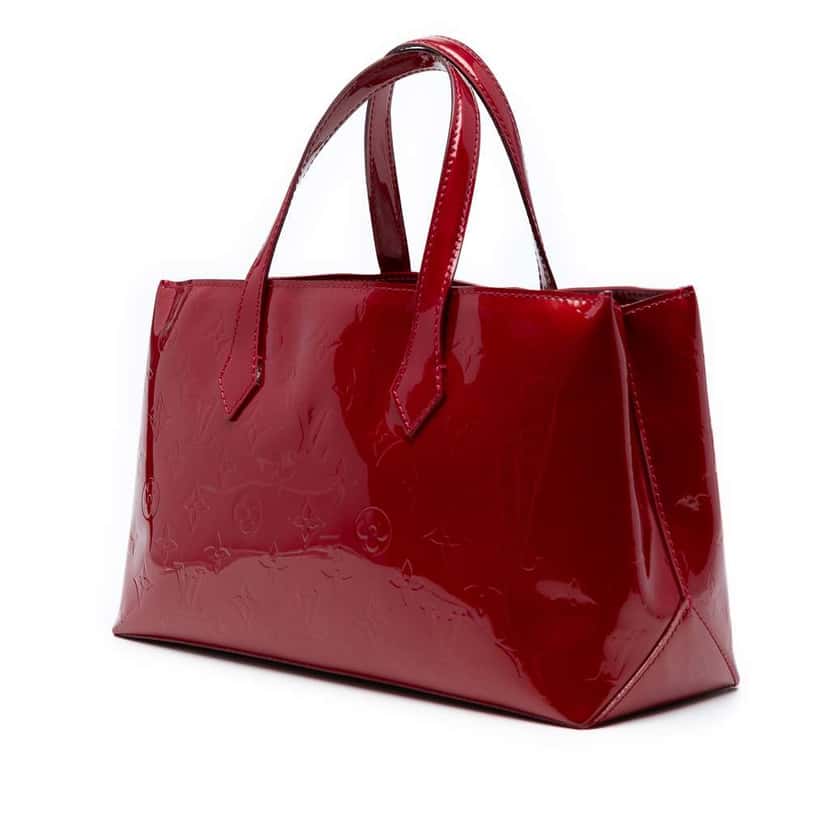 Louis Vuitton Monogram Vernis Wilshire PM Red Leather Good condition - Back View