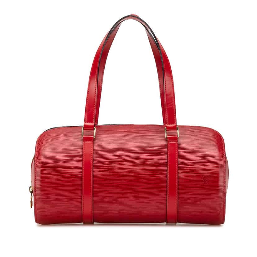 Louis Vuitton Epi Soufflot Red Leather Good condition - Front View