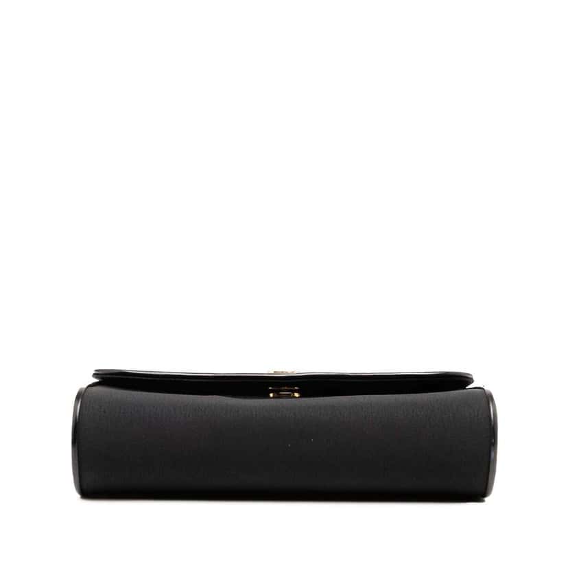 Gucci Canvas Interlocking G Chain Shoulder Bag Black Canvas Good condition - Inside View