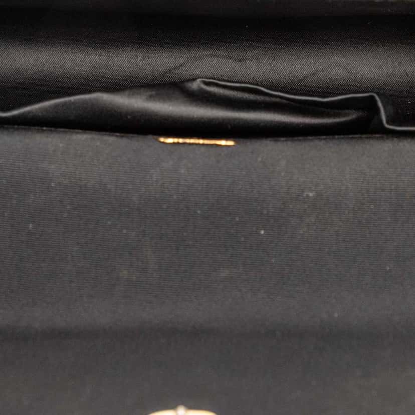 Gucci Canvas Interlocking G Chain Shoulder Bag Black Canvas Good condition - Model View