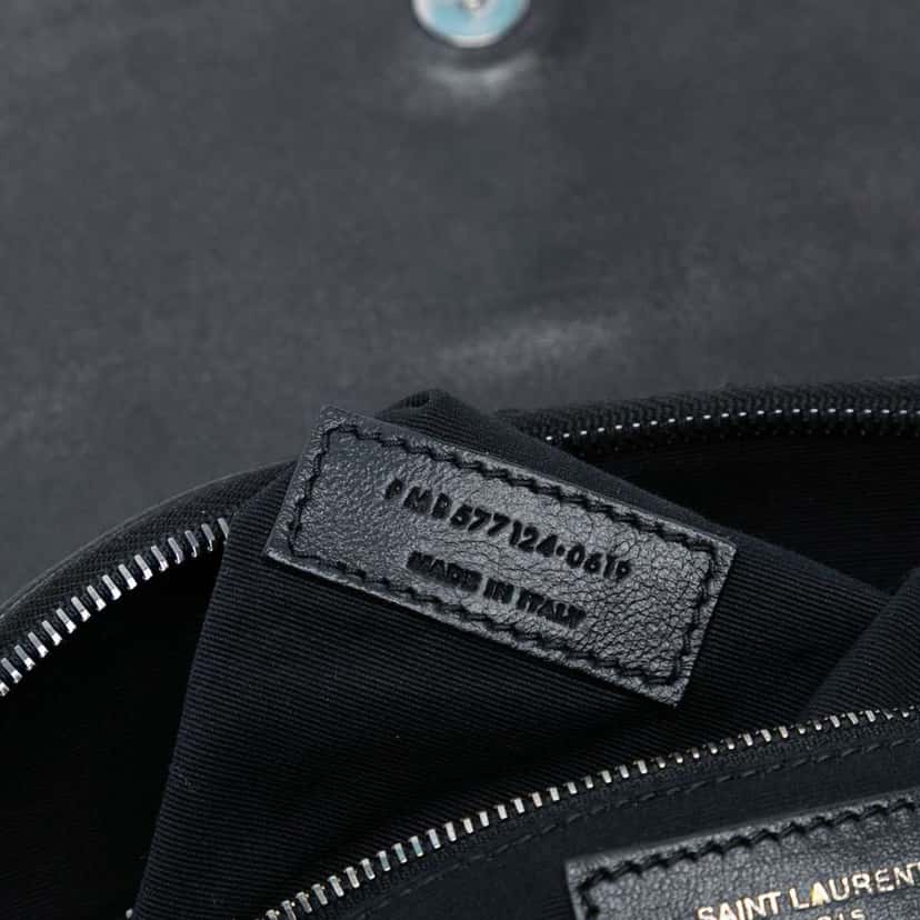 Saint Laurent Studded Calfskin Stardust Monogram Niki Body Bag Black Leather Good condition - Box View