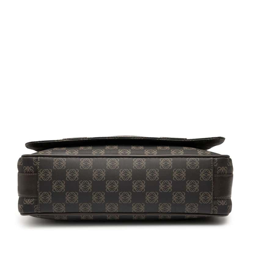 Loewe Anagram Coated Canvas Flap Crossbody Brown Very good condition - Inside View