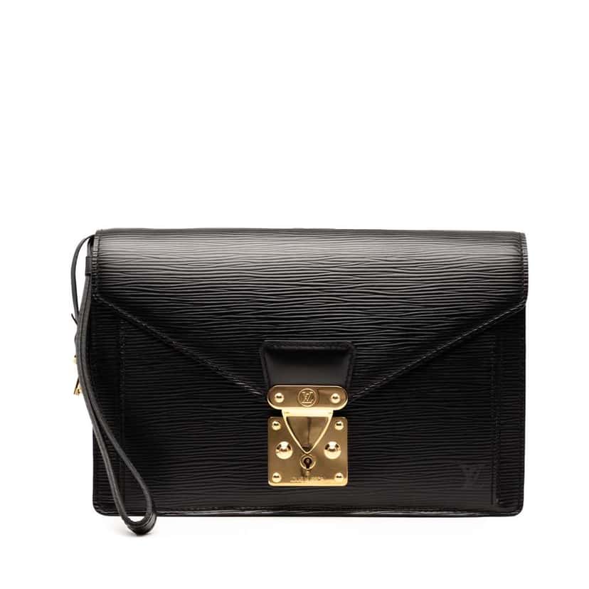 Louis Vuitton Epi Sellier Dragonne Black Leather Good condition - Front View