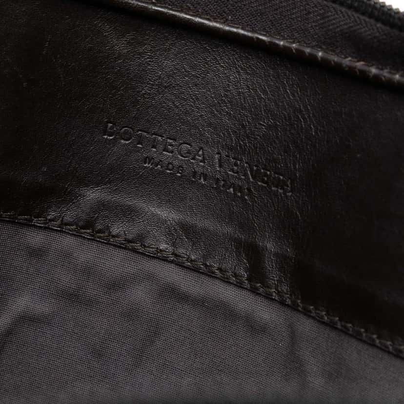 Bottega Veneta Nappa Intrecciato Business Bag Black Leather Good condition - Box View
