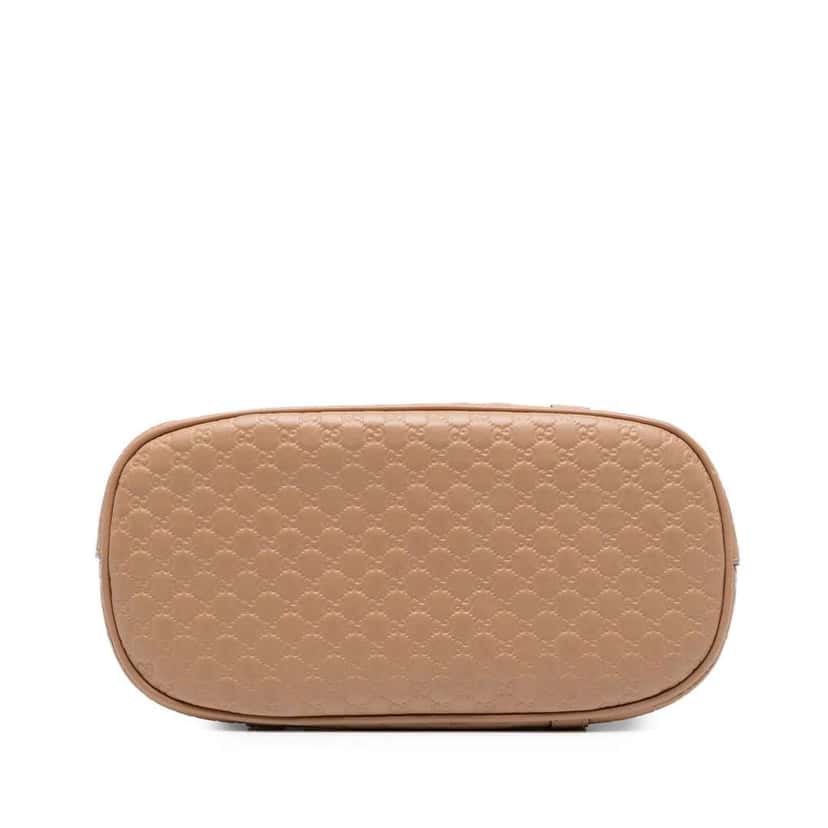 Gucci Mini Microguccissima Dome Satchel Brown Leather Good condition - Inside View