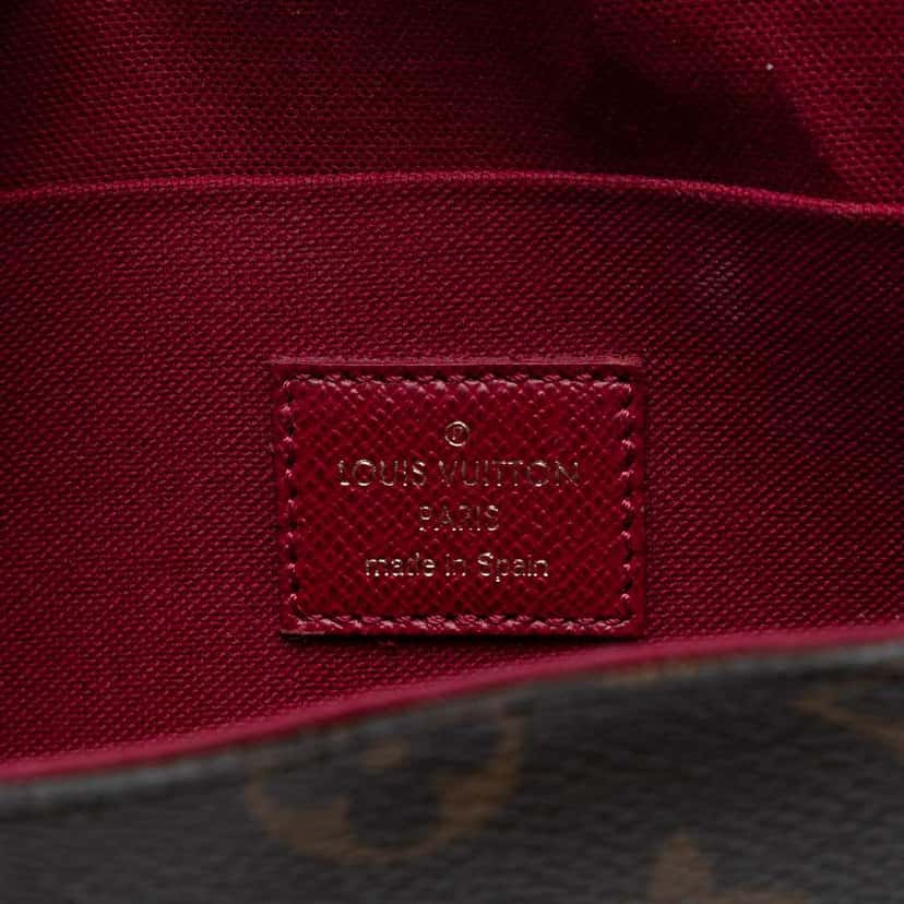 Louis Vuitton Monogram Pochette Felicie Brown Good condition - Box View
