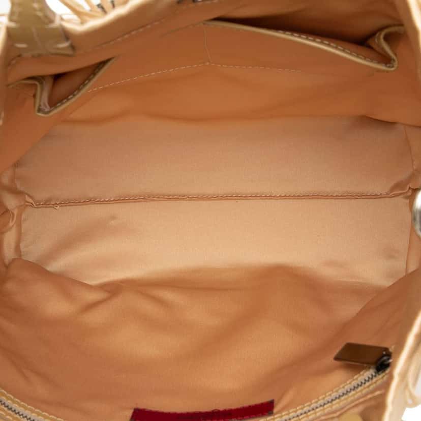 Valentino Floral Embellished Satin Satchel Brown Satin Good condition - Model View