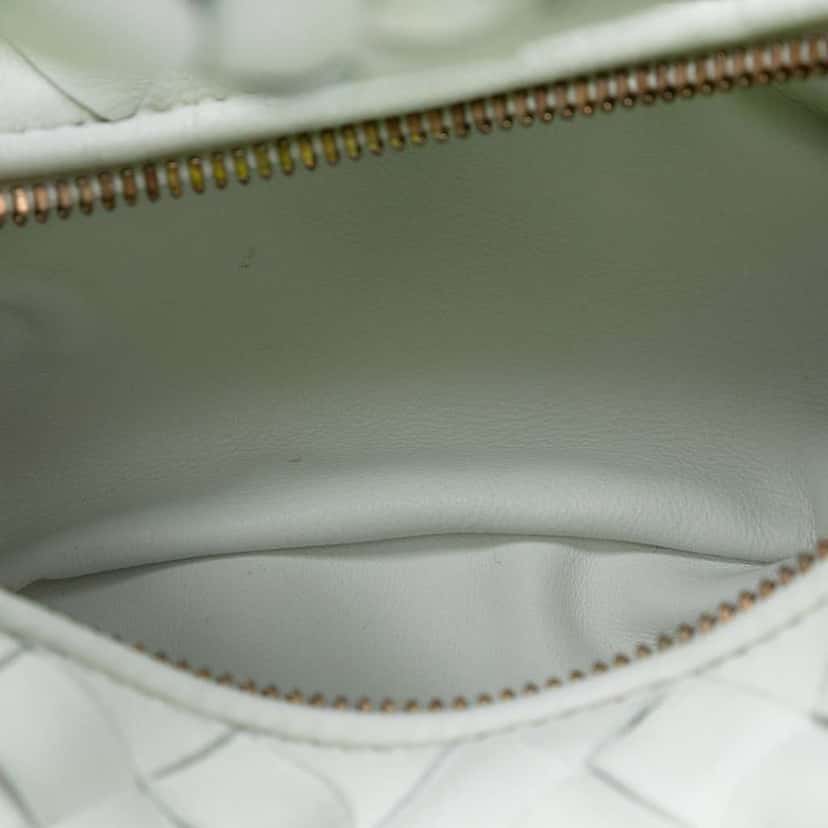 Bottega Veneta Mini Nappa Intrecciato Jodie White Leather Good condition - Model View