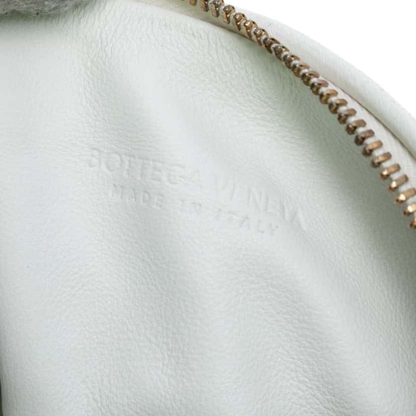 Bottega Veneta Mini Nappa Intrecciato Jodie White Leather Good condition - Box View