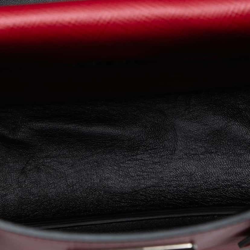 Prada Medium Saffiano Cuir Double Handle Satchel Red Leather Very good condition - Box View