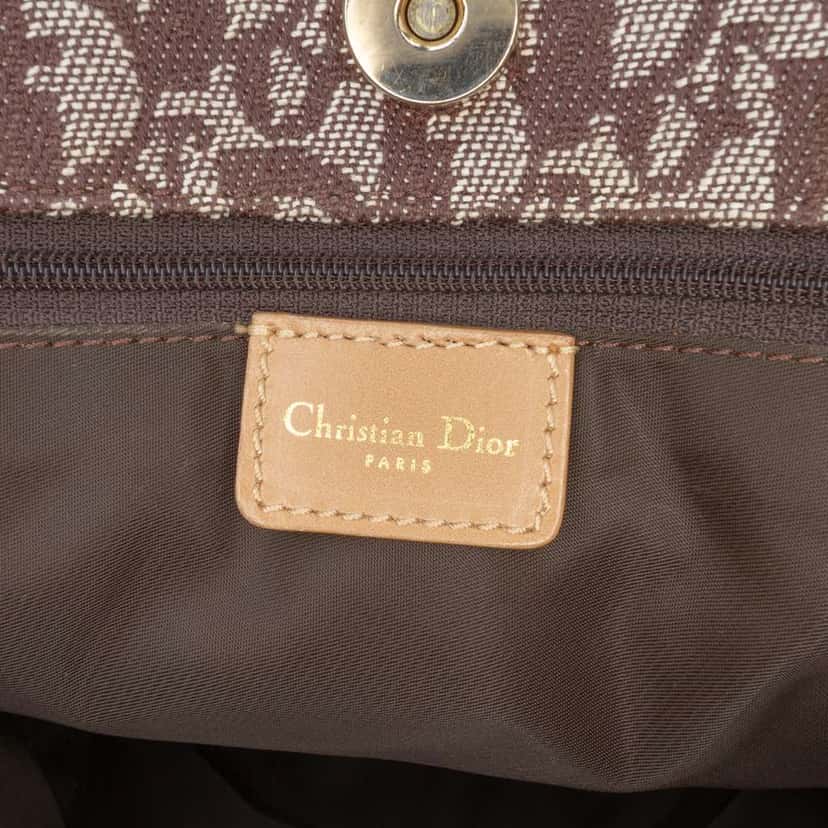 Dior Diorissimo Trotter Canvas Tote Brown Canvas Good condition - Box View