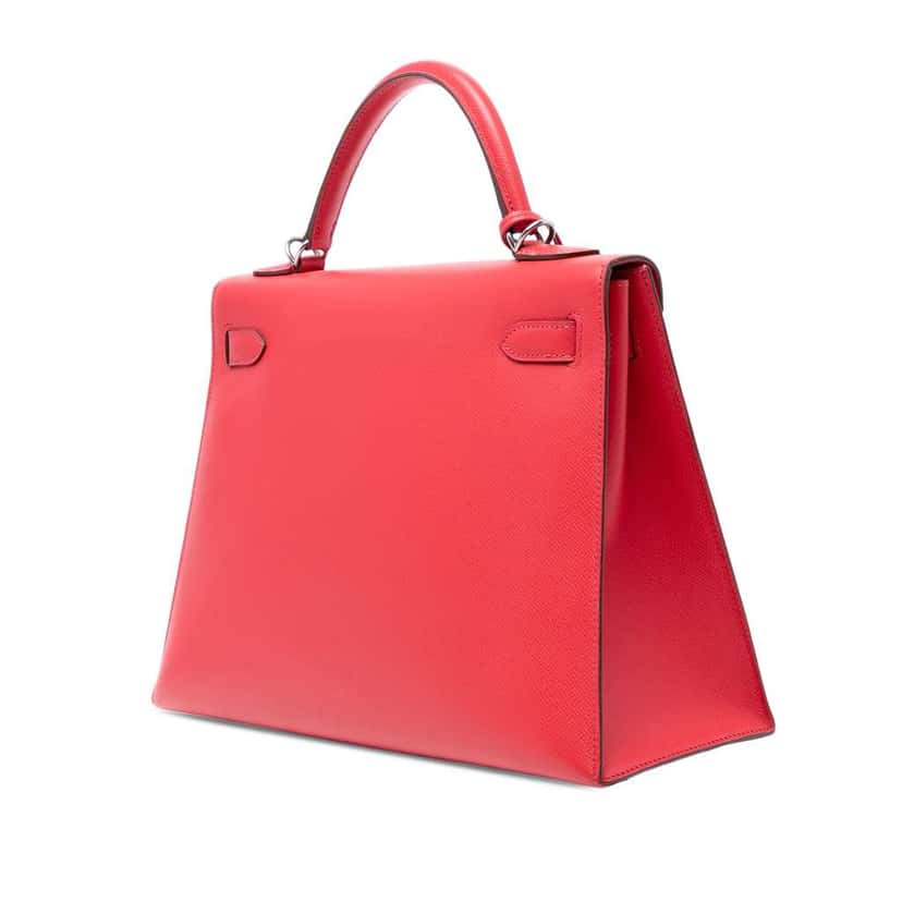 Hermès Epsom Kelly II Sellier 32 Red Leather Good condition - Back View