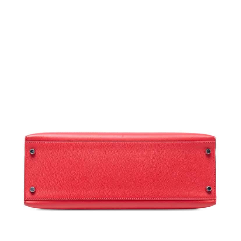 Hermès Epsom Kelly II Sellier 32 Red Leather Good condition - Inside View