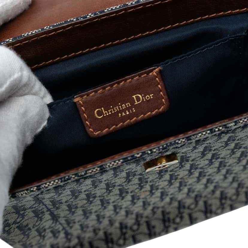 Dior Diorissimo Trotter Canvas Street Chic Crossbody Blue Canvas Good condition - Box View