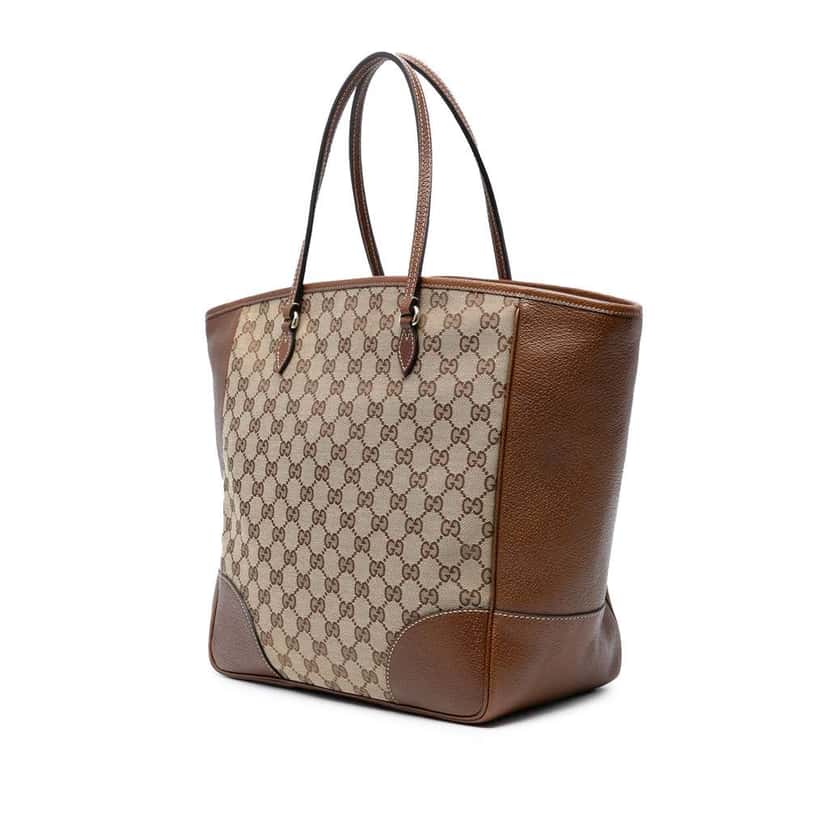 Gucci GG Canvas Bree Tote Brown Canvas Good condition - Back View