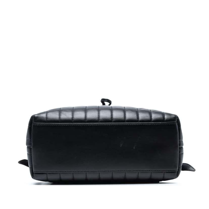 Saint Laurent Medium Matelasse Leather Monogram LouLou Backpack Black Leather Good condition - Inside View