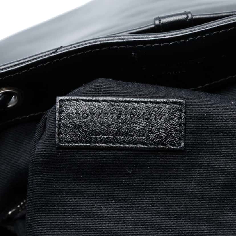 Saint Laurent Medium Matelasse Leather Monogram LouLou Backpack Black Leather Good condition - Box View