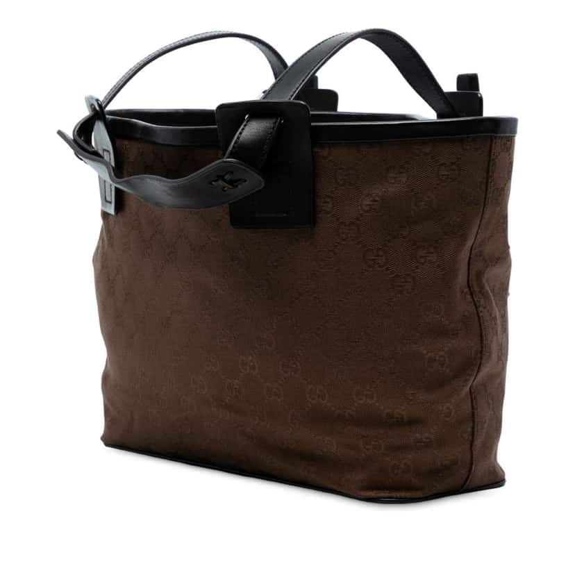 Gucci GG Canvas Tote Brown Canvas Good condition - Back View