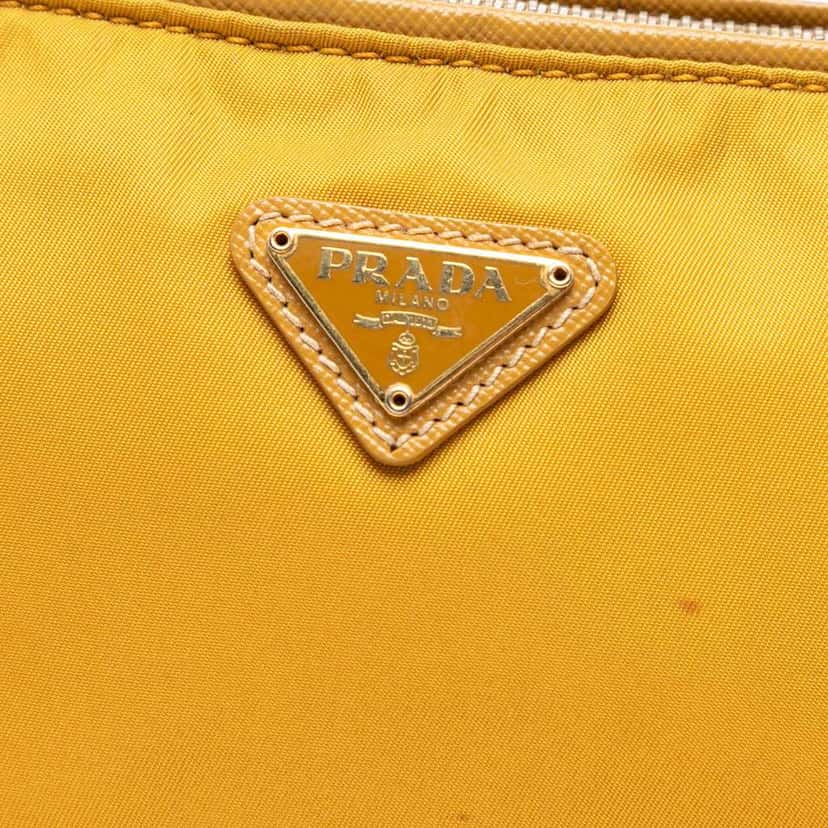 Prada Tessuto Shoulder Bag Yellow Very good condition - Box View