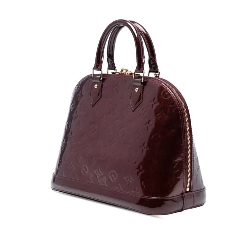 Louis Vuitton Monogram Vernis Alma PM Purple Leather Good condition - Back View
