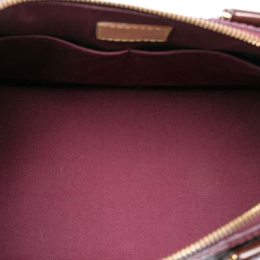 Louis Vuitton Monogram Vernis Alma PM Purple Leather Good condition - Model View