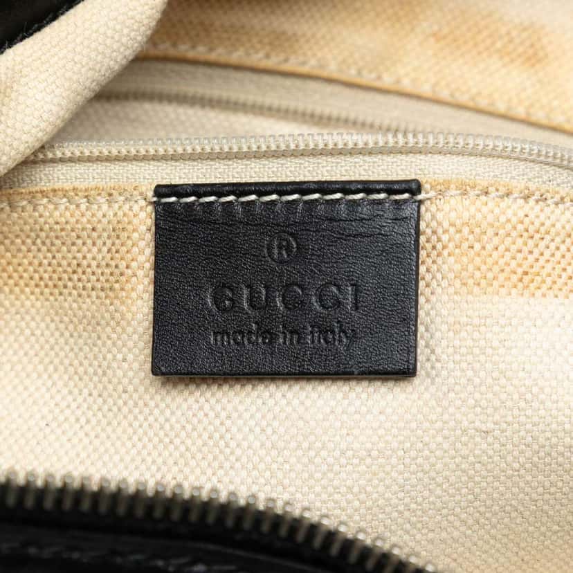 Gucci GG Canvas Sukey Shoulder Bag Black Canvas Good condition - Box View