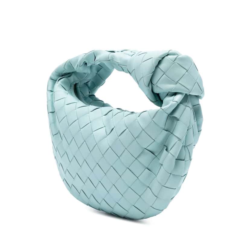 Bottega Veneta Candy Nappa Intrecciato Jodie Blue Leather Good condition - Back View