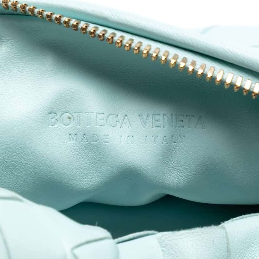 Bottega Veneta Candy Nappa Intrecciato Jodie Blue Leather Good condition - Box View