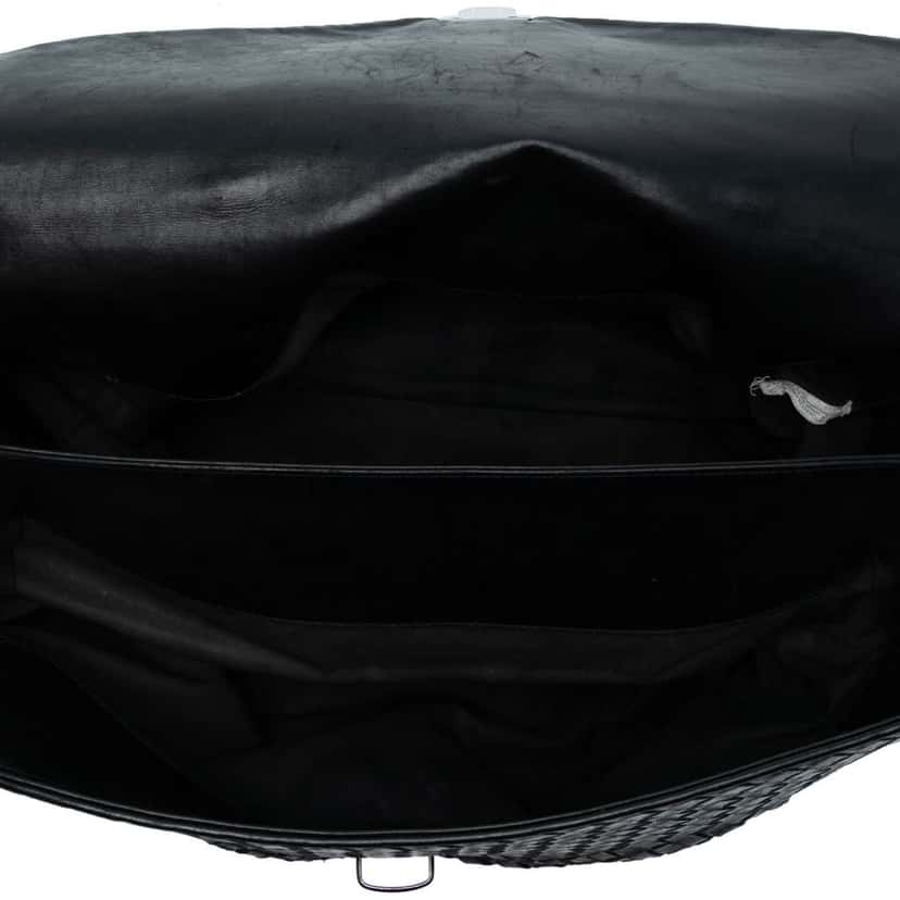Bottega Veneta Nappa Intrecciato Briefcase Black Leather Good condition - Model View