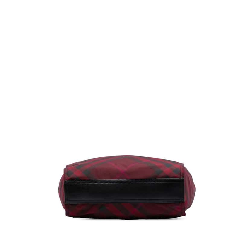Burberry Supernova Check Nylon Buckleigh Tote Red Good condition - Inside View