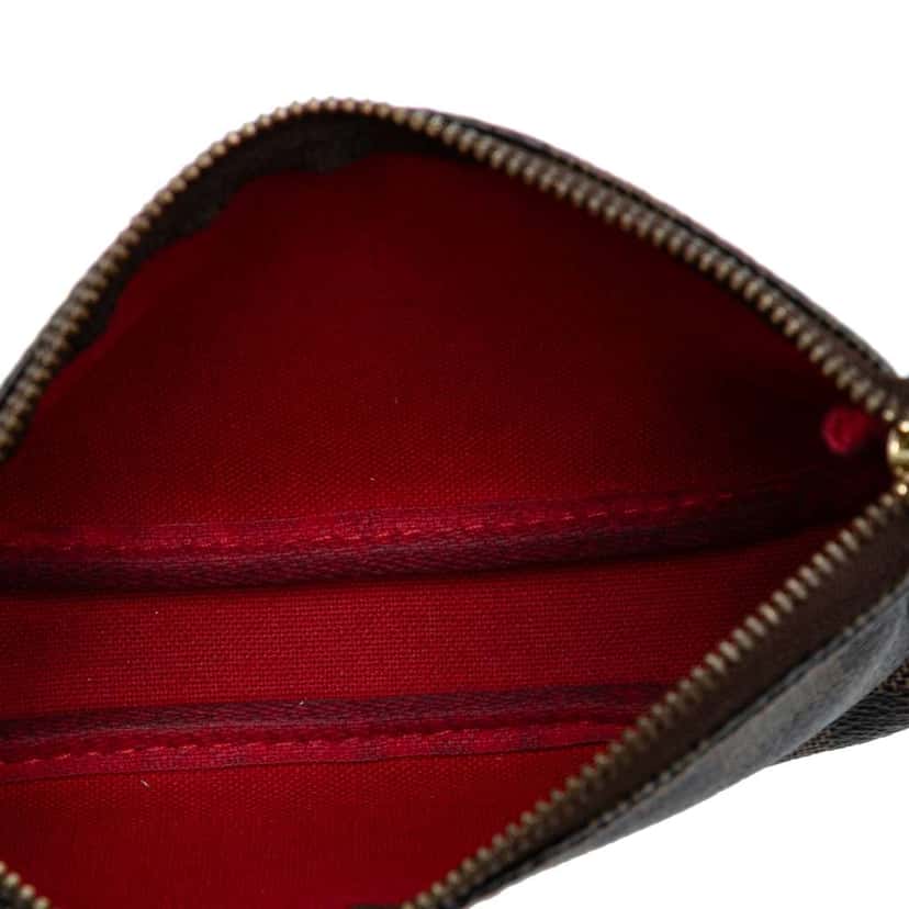 Louis Vuitton Damier Ebene Mini Pochette Accessoires Brown Good condition - Model View