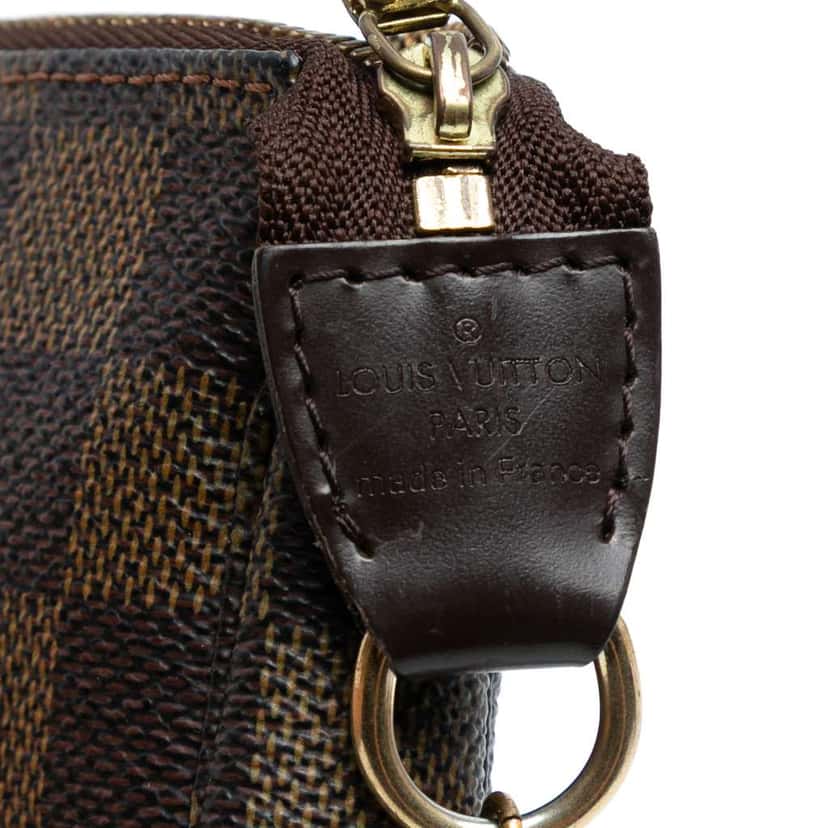 Louis Vuitton Damier Ebene Mini Pochette Accessoires Brown Good condition - Box View